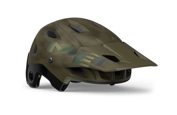 Met Parachute Mcr Mips Kiwi Iridescent Matt | full face cykelhjelm med mips og aftagelig kæbebeskytter