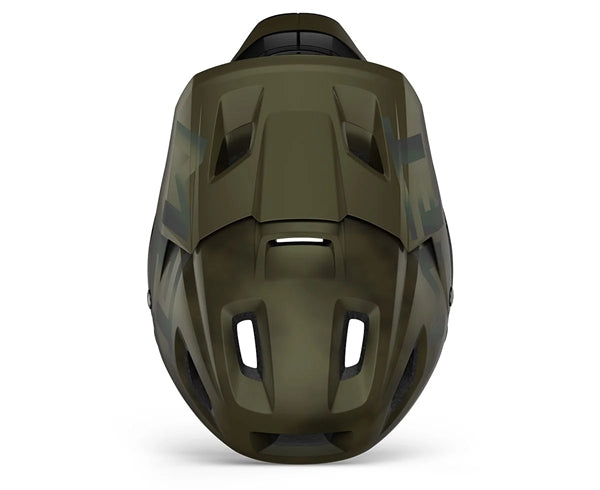 Met Parachute Mcr Mips Kiwi Iridescent Matt | full face cykelhjelm med mips og aftagelig kæbebeskytter