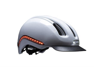 Nutcase Vio Blanco Gloss Mips | cykelhjelm med led lys