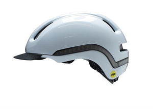 Nutcase Vio Blanco Gloss Mips | cykelhjelm med led lys