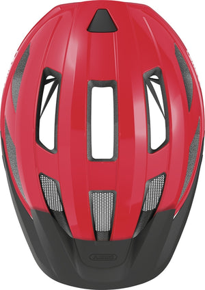 Abus Macator Blaze Red. Rød cykelhjelm med skygge