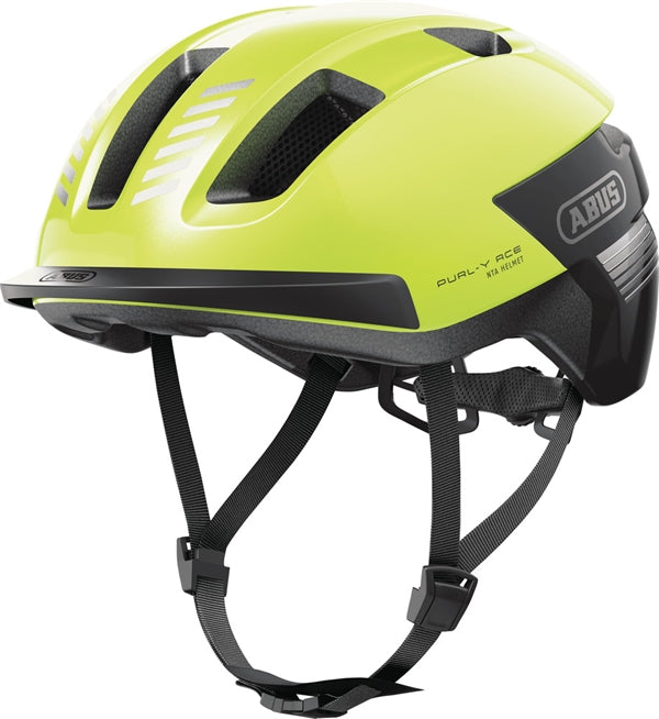 Abus Purl-Y Ace Signal Yellow NTA 8776 Led. Gul cykelhjelm til elcykel