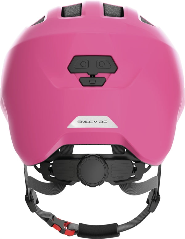 Abus Smiley 3.0 Shiny Pink. Lyserød cykelhjelm til barn og baby