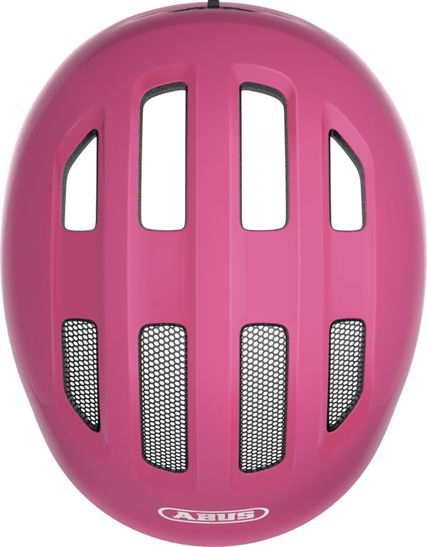 Abus Smiley 3.0 Shiny Pink. Lyserød cykelhjelm til barn og baby