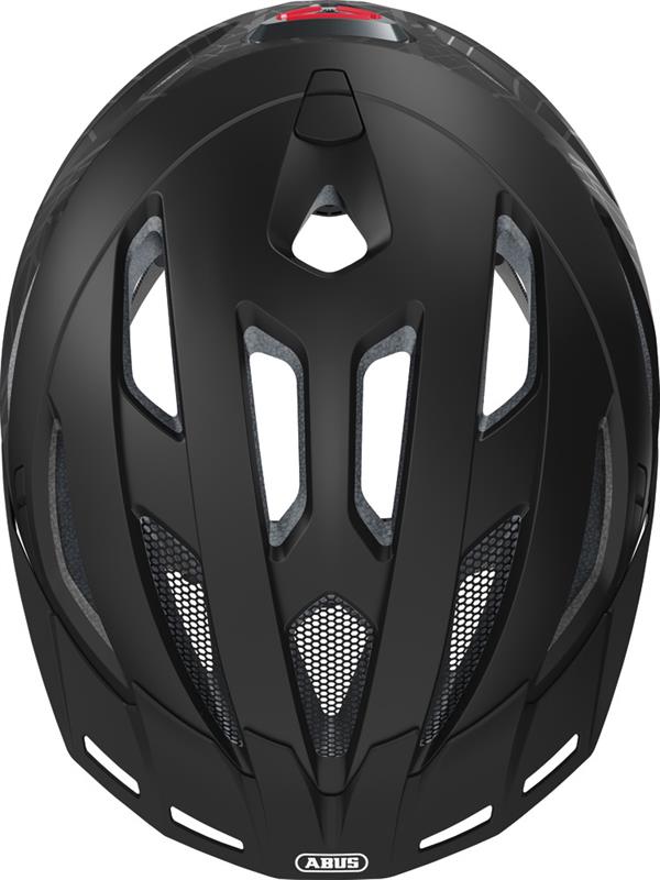 Abus Urban-I 3.0 Street Art med LED lys | sort cykelhjelm