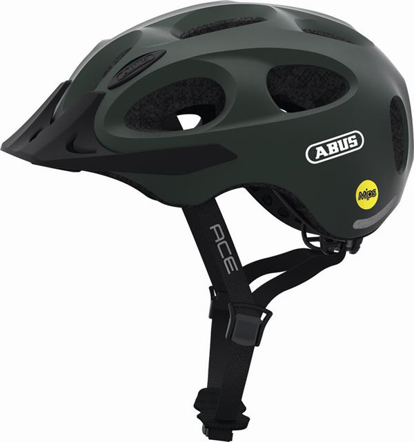 Abus Youn-I Ace Mips Metallic Green med LED- lykt