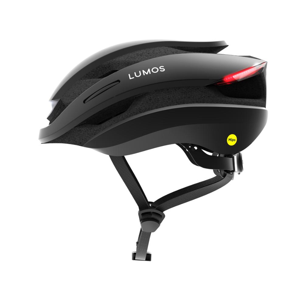 Lumos Ultra Charcoal Black Mips | sort cykelhjelm med indbygget lys og mips