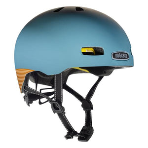 Nutcase Street Blue Steel Reflective Mips | blå cykelhjelm