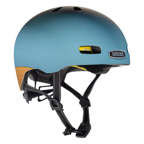 Nutcase Street Blue Steel Reflective Mips | blå cykelhjelm
