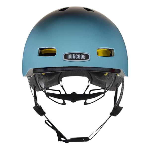 Nutcase Street Blue Steel Reflective Mips | blå cykelhjelm