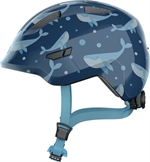 Abus Smiley 3.0 Blue Whale | mørkeblå sykkelhjelm med hval til barn