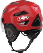 Abus Pedelec 2.0 ACE Blaze Red Visir og LED Elsykkel hjelm. NTA 8776 Speed Pedelec