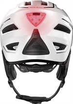 Abus Pedelec 2.0 ACE Pearl White Visir og LED Elsykkel hjelm. NTA 8776 Speed Pedelec