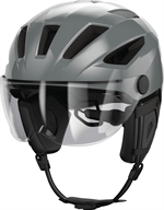 Abus Pedelec 2.0 ACE Race Grey Visir og LED Elsykkel hjelm. NTA 8776 Speed Pedelec