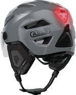 Abus Pedelec 2.0 ACE Race Grey Visir og LED Elsykkel hjelm. NTA 8776 Speed Pedelec