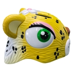 Crazy Safety Yellow Leopard med LED-Lykt