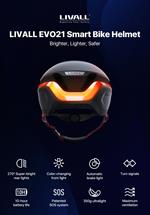 Livall Evo 21 smart sykkelhjelm LED-Lys