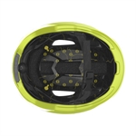 Scott La Mokka Plus Radium Yellow. Gul sykkelhjelm med mips, LED og Fidlock