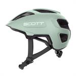 Scott Spunto Junior Plus (Mips) Soft Green med LED-lykt | Junior sykkelhjelm mips